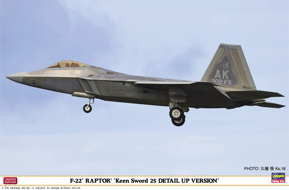 Hasegawa 1/48 F-22 Raptor Keen Sword 25 Detail Up Model Kit
