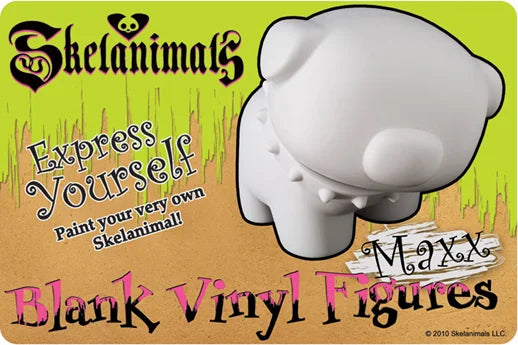 Toynami Skelanimals Maxx Blank Vinyl Figure (Bulldog)