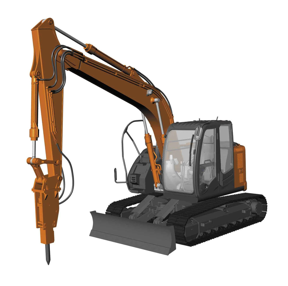 1/35 HITACHI EXCAVATOR ZAXIS 135US HYDRAULIC BREAKER
