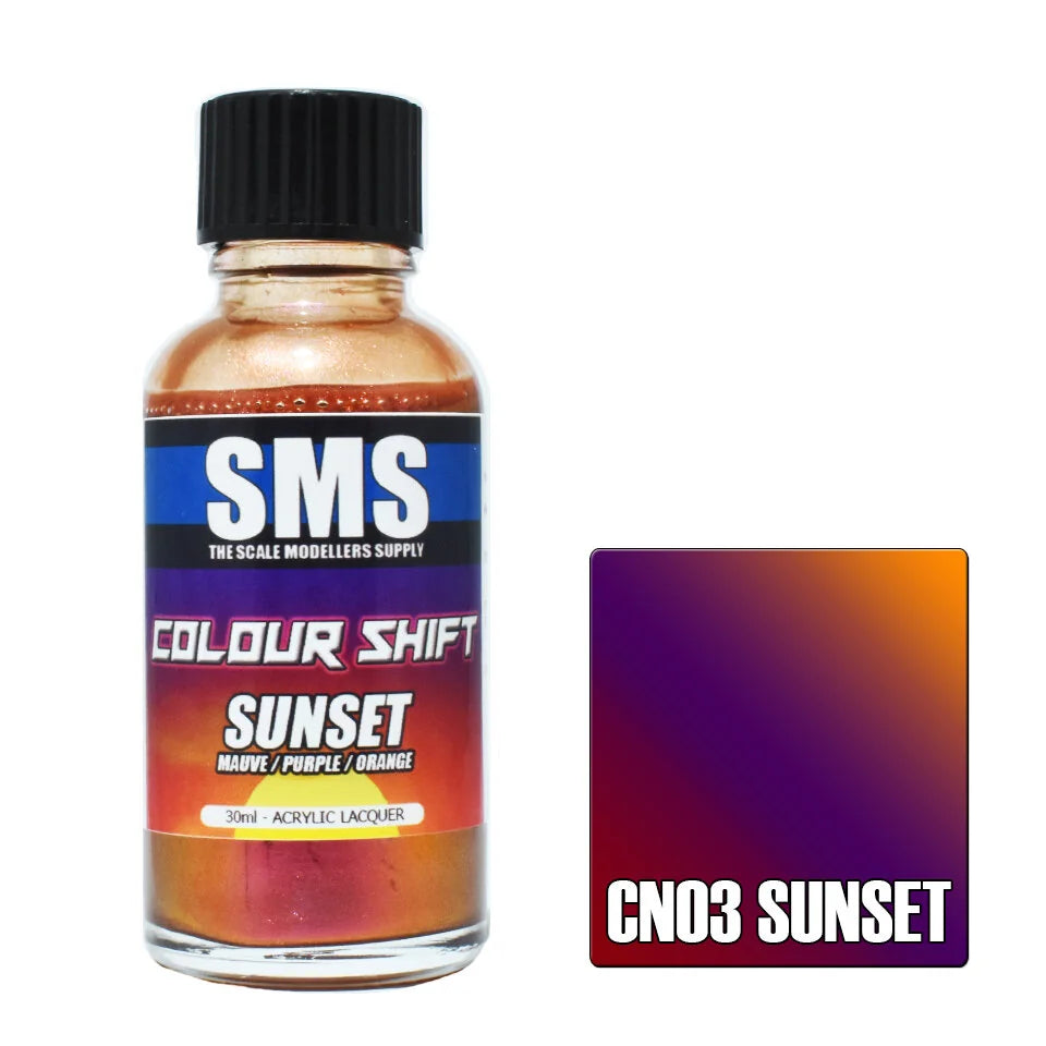 Colour Shift SUNSET (MAUVE / PURPLE / ORANGE) 30ml (Box of 6)