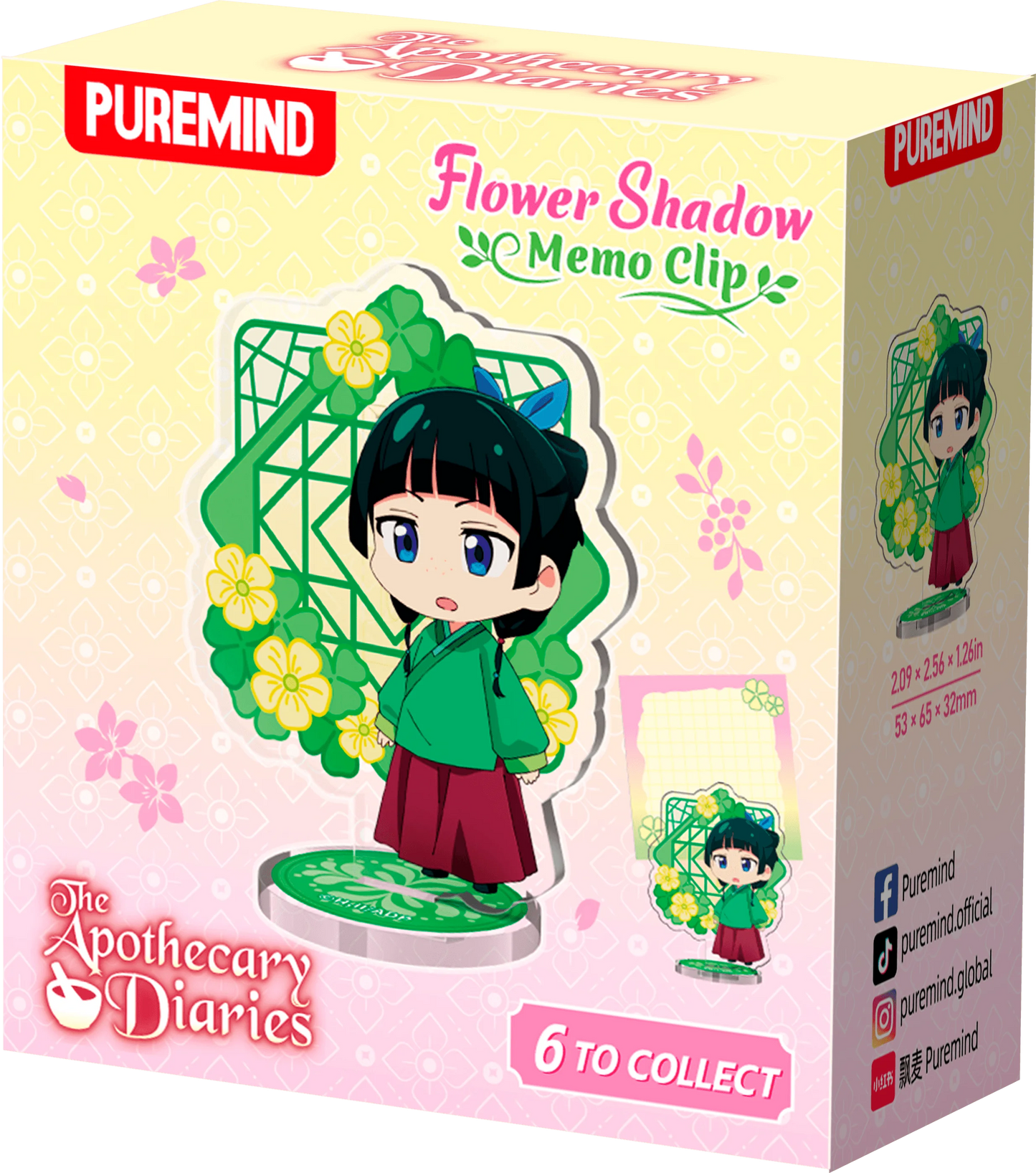 The Apothecary Diaries - Flower Shadow Memo Clip (6 units/set) (Box of 6)