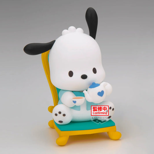 Sanrio Characters Nakayoshi Memories Tea Party Pochacco & Hello Kitty Figure