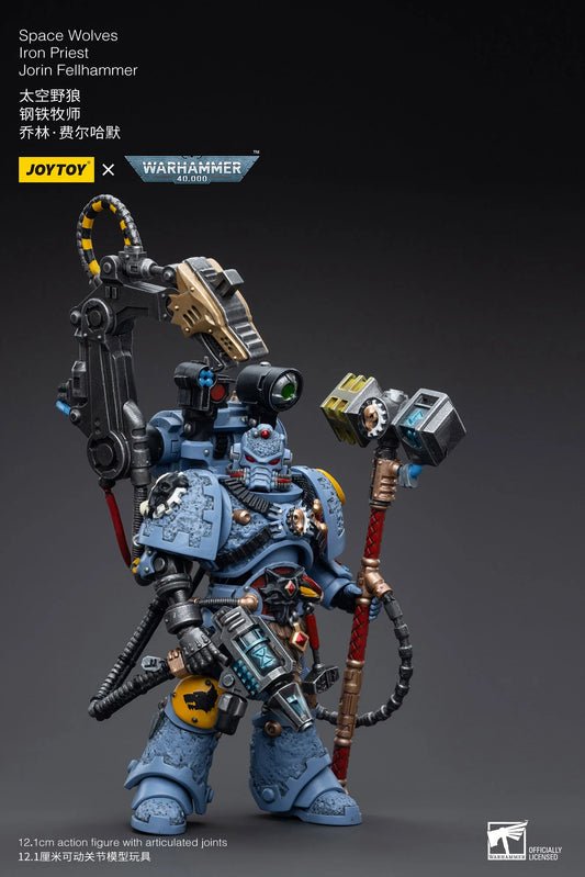 JoyToy Warhammer 40K Space Wolves Iron Priest Jorin Fellhammer Action Figure