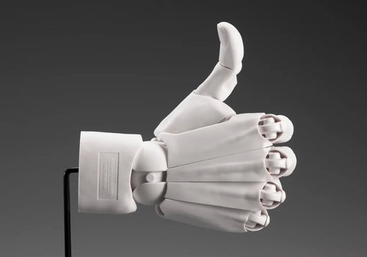 Kotobukiya Artist Support Item Men's Hand Model Right White