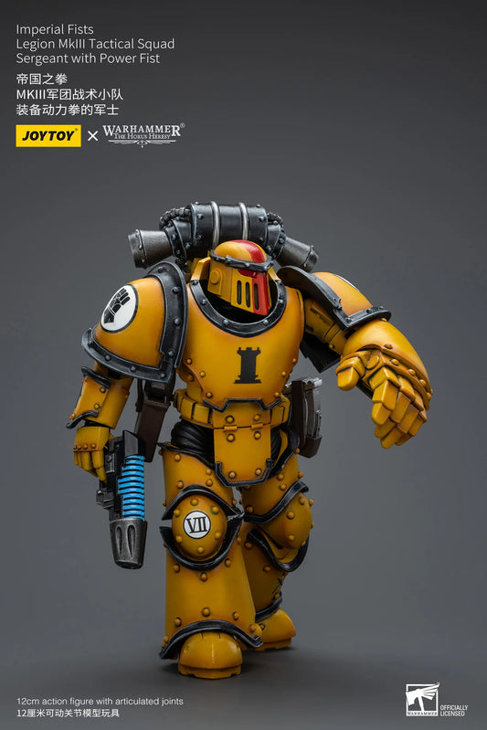 JOYTOY Warhammer 40K Imperial Fists Legion MkIII Tactical Squad Sergeant Action Figure
