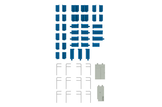 Semi-cross seat interior set A (blue)