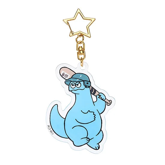 GoodSmile Moment Gal & Dino Glow-in-the-Dark Baseball Acrylic Keychain