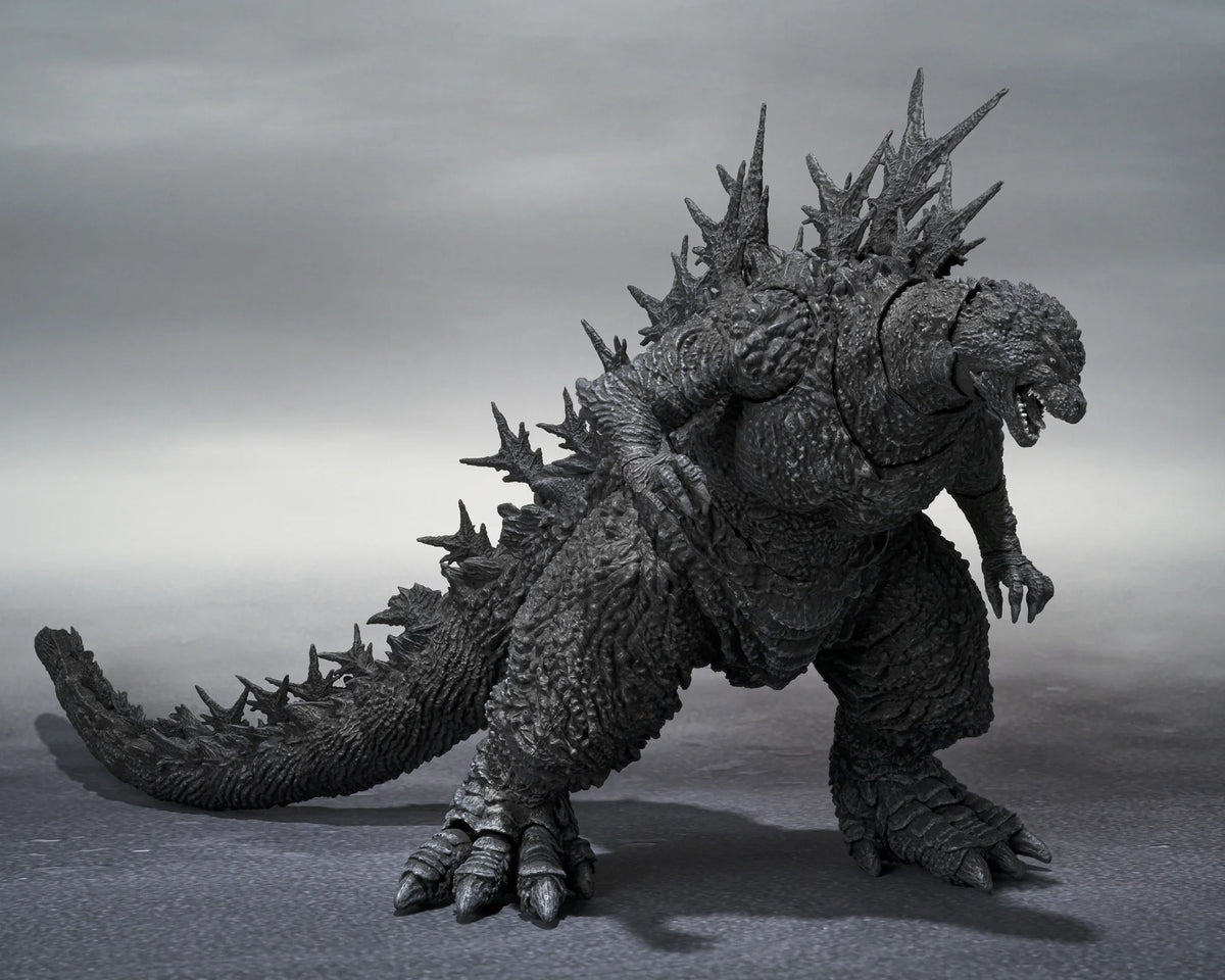 TAMASHII NATIONS S.H. MonsterArts Godzilla Minus One Monochrome Action Figure