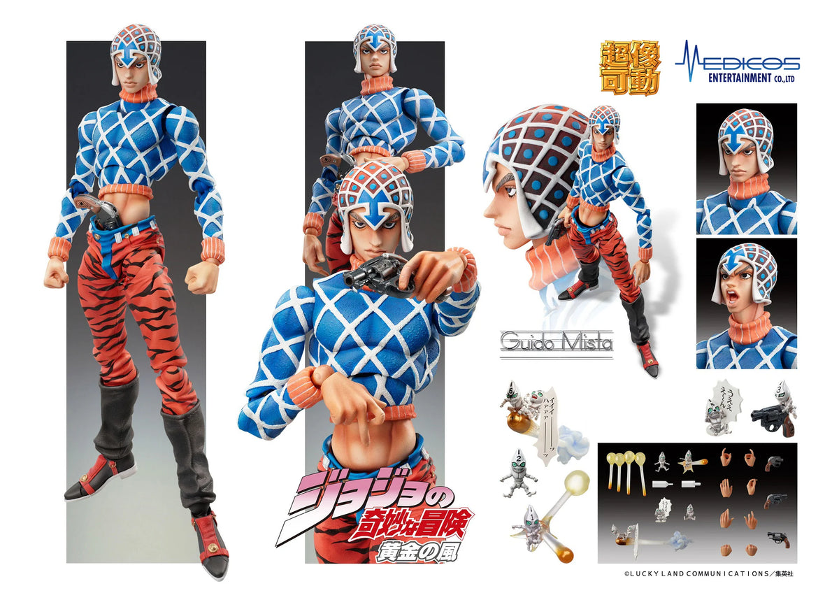 Medicos Entertainment JoJo's Bizarre Adventure Guido Mista & S·P Articulated Action Figure