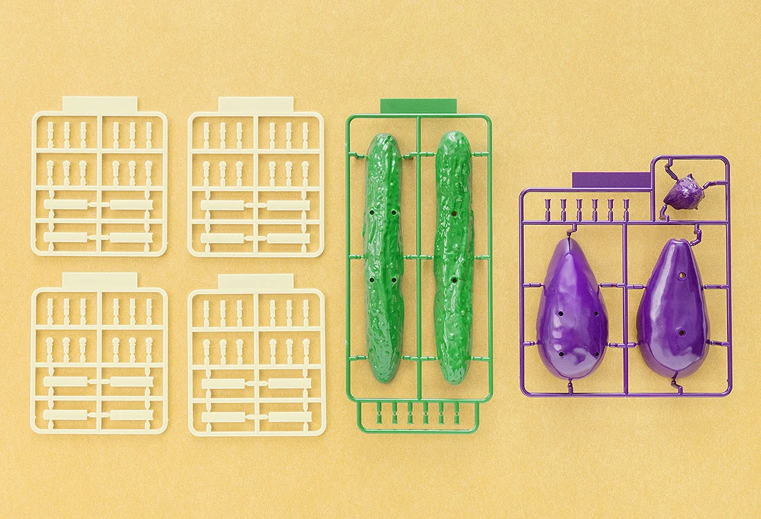 Syuto Seiko Shoryo Uma Plastic Model Kit Cucumber & Eggplant
