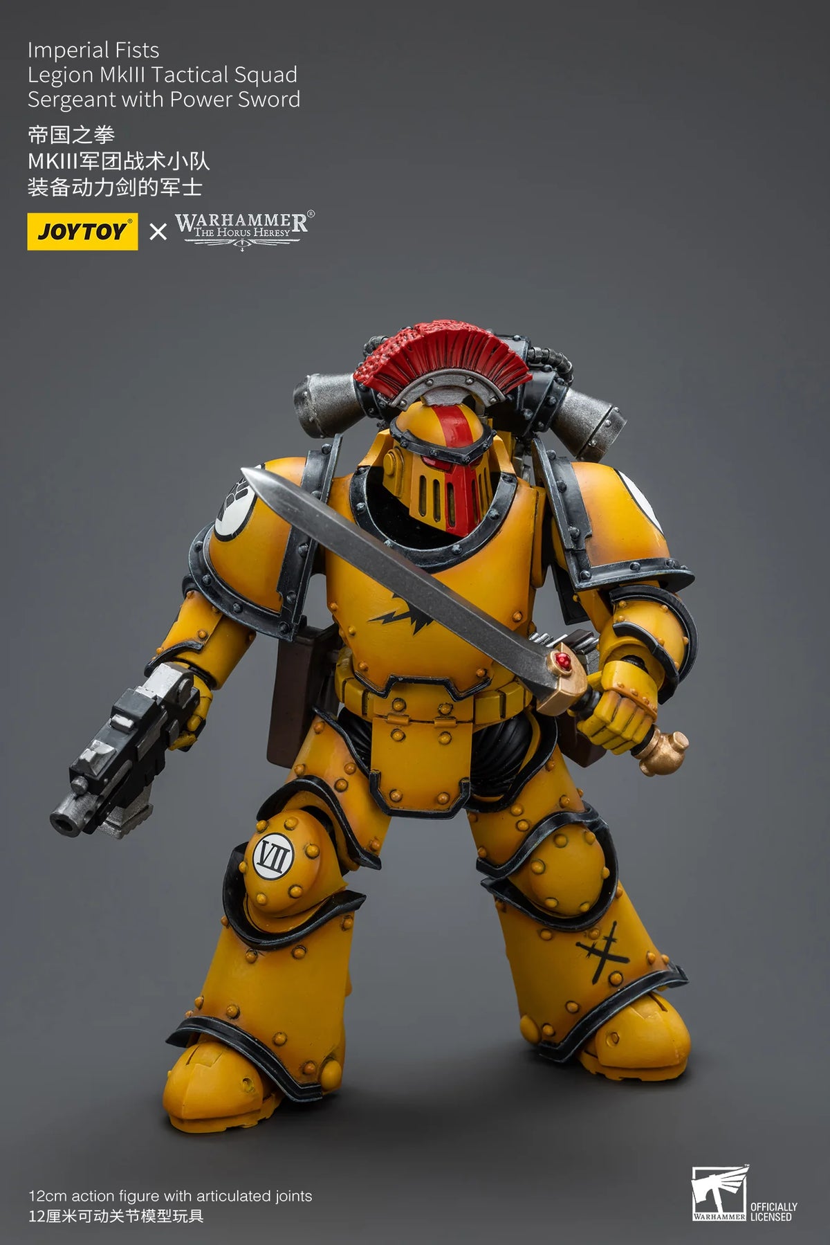 Warhammer 40K Imperial Fists Legion MkIII Tactical Squad Sergeant Action Figure