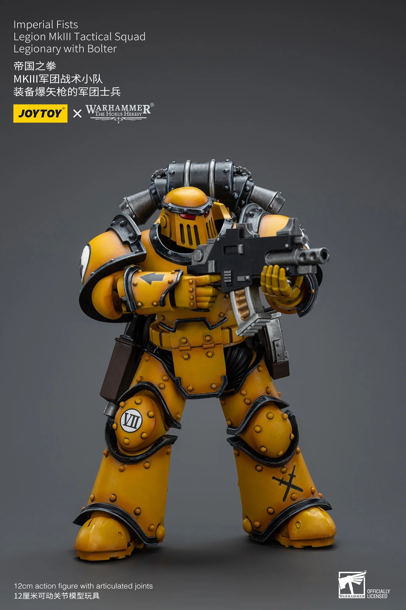 JOYTOY Warhammer 40K Imperial Fists Legion MkIII Tactical Squad Legionary with Bolter Action Figure