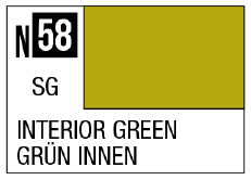 Acrysion N58 - Interior Green (Semi-Gloss/Aircraft)