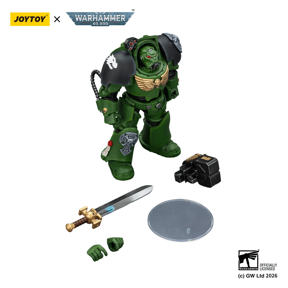 Salamanders Terminator 1 with Power Sword and Storm Bolter