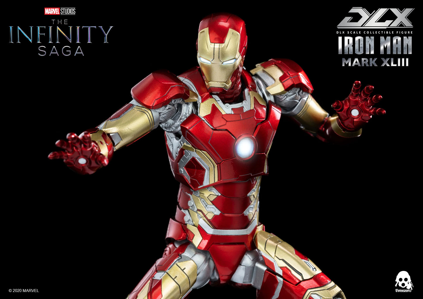 threezero DLX Iron Man Mark 43 Collectible Figure