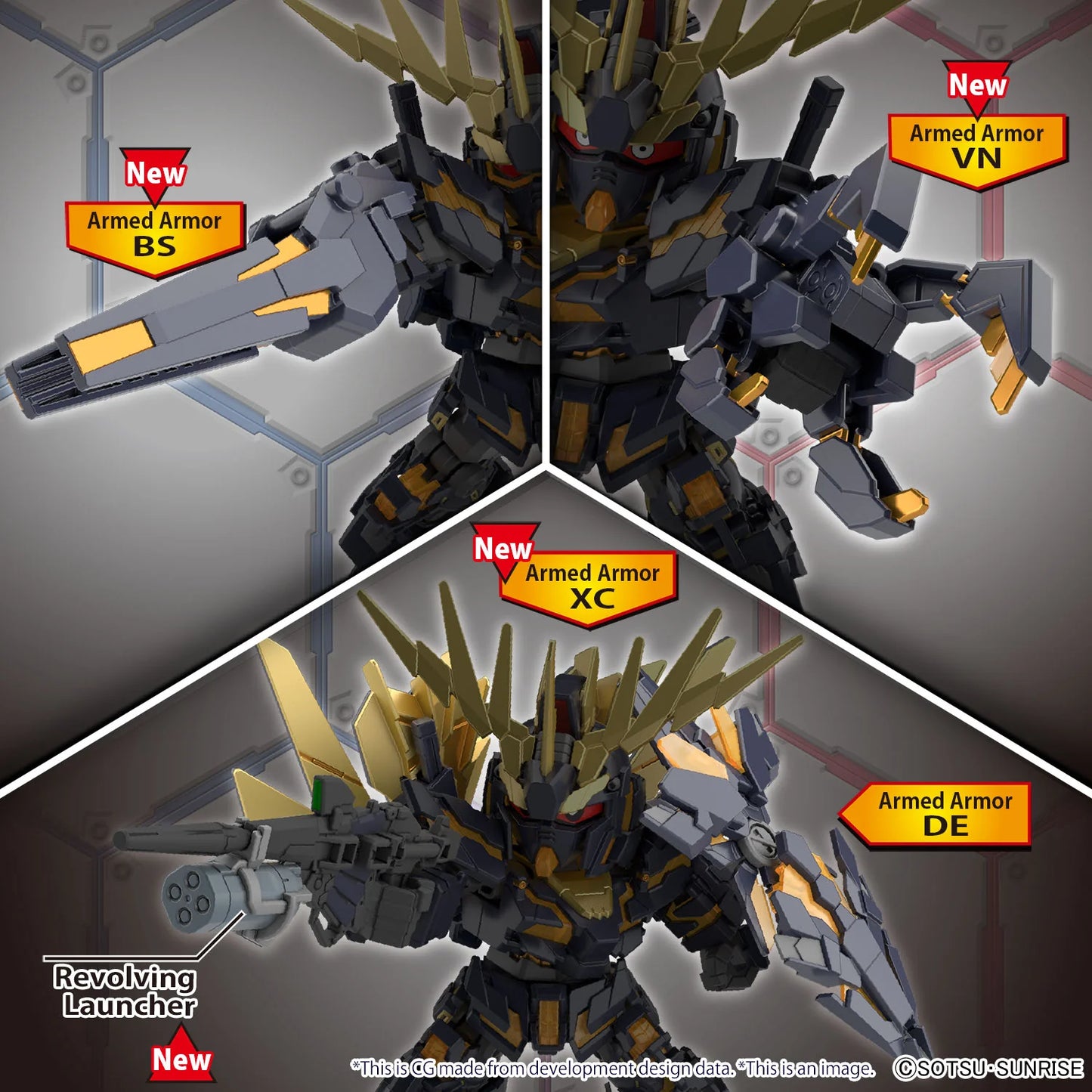 SD Gundam Cross Silhouette Unicorn Gundam 02 Banshee Destroy Mode Model Kit