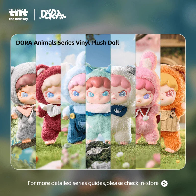 TNTSPACE DORA Animal Series Vinyl Plush Doll Blind Box