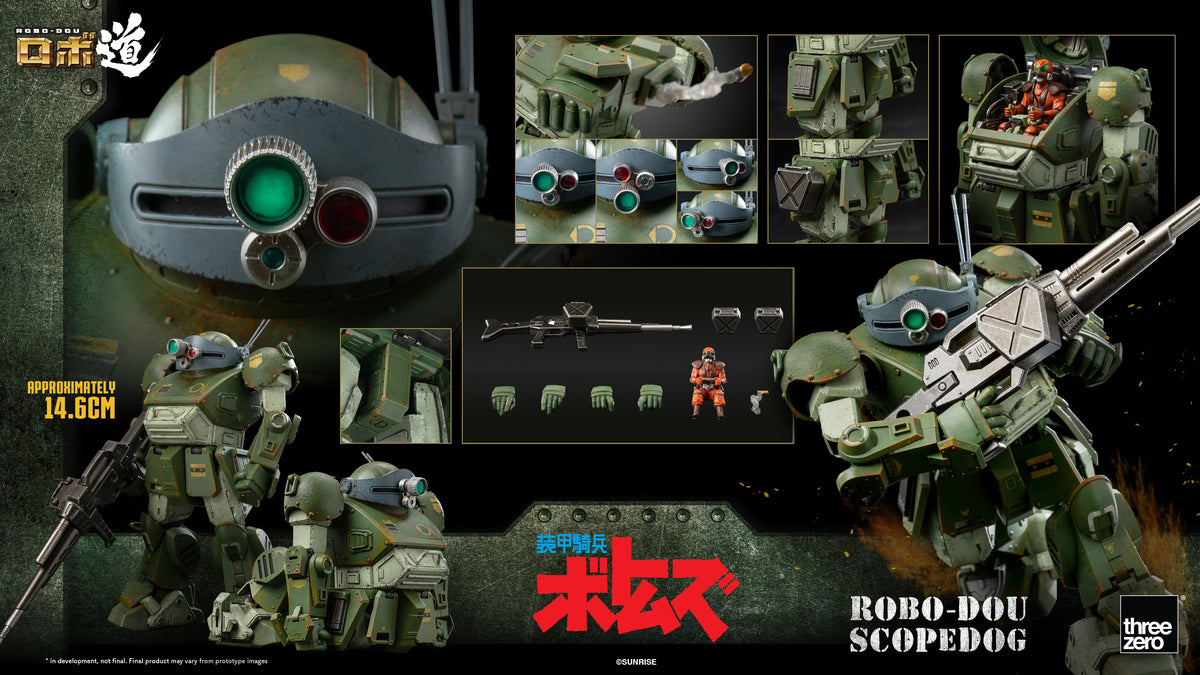threezero ROBO-DOU Scopedog Armored Trooper VOTOMS Action Figure