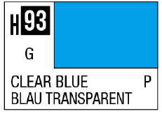 AQUEOUS HOBBY COLOR - H93 GLOSS CLEAR BLUE (PRIMARY)
