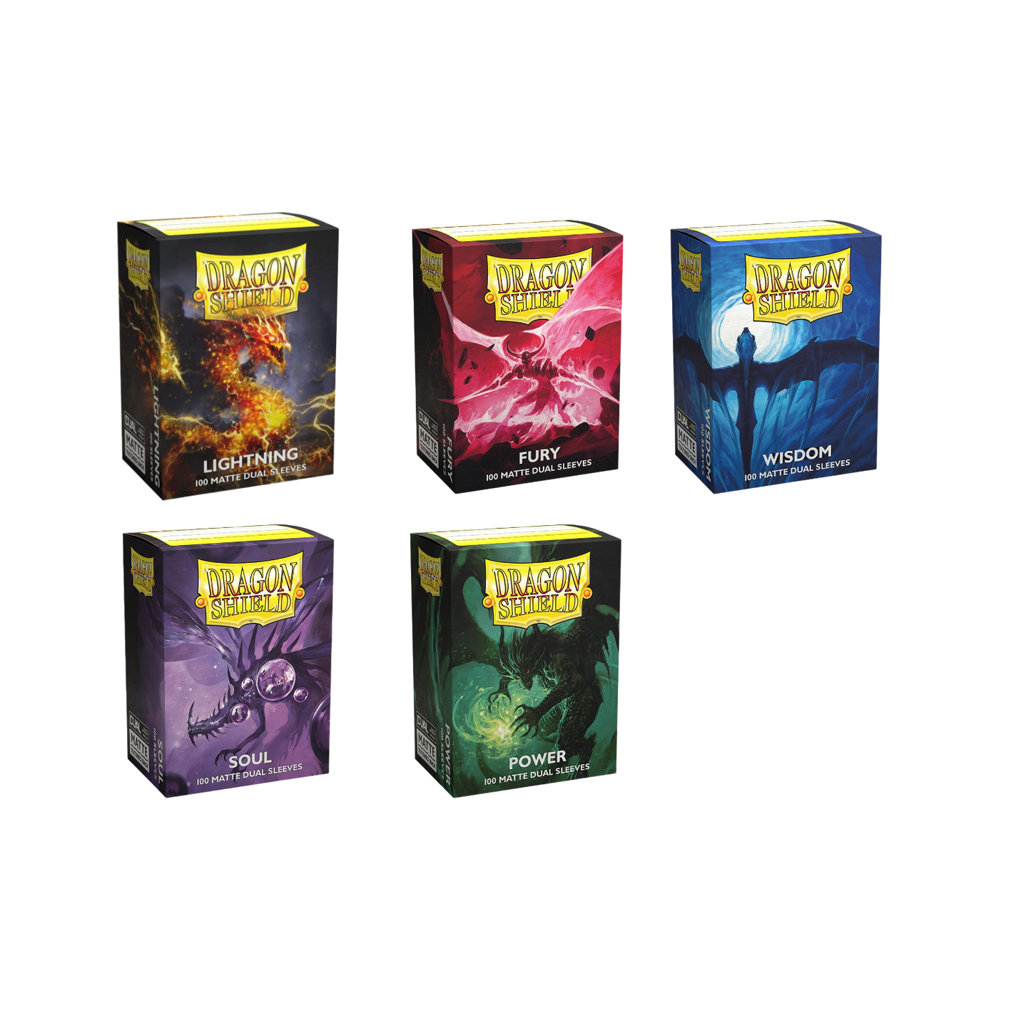 Dragon Shield Dual Matte Sleeves - Standard Size Card Protectors (100 ct)