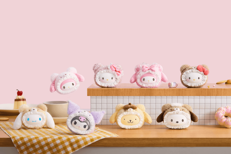 Hello Kitty And Friends Fluffy Teddy Bear Series Vinyl Plush Pendant Blind Box