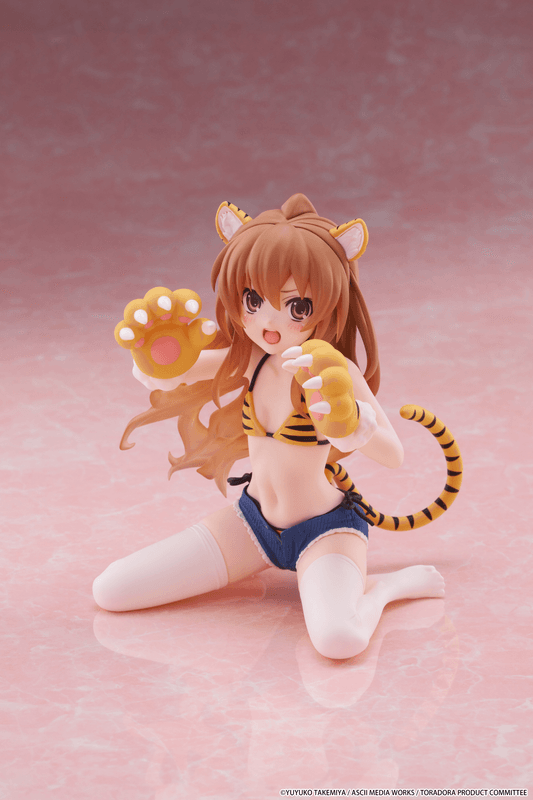 Toradora! Desktop Cute Figure - Taiga Aisaka (Tiger Costume Swimwear Ver.)