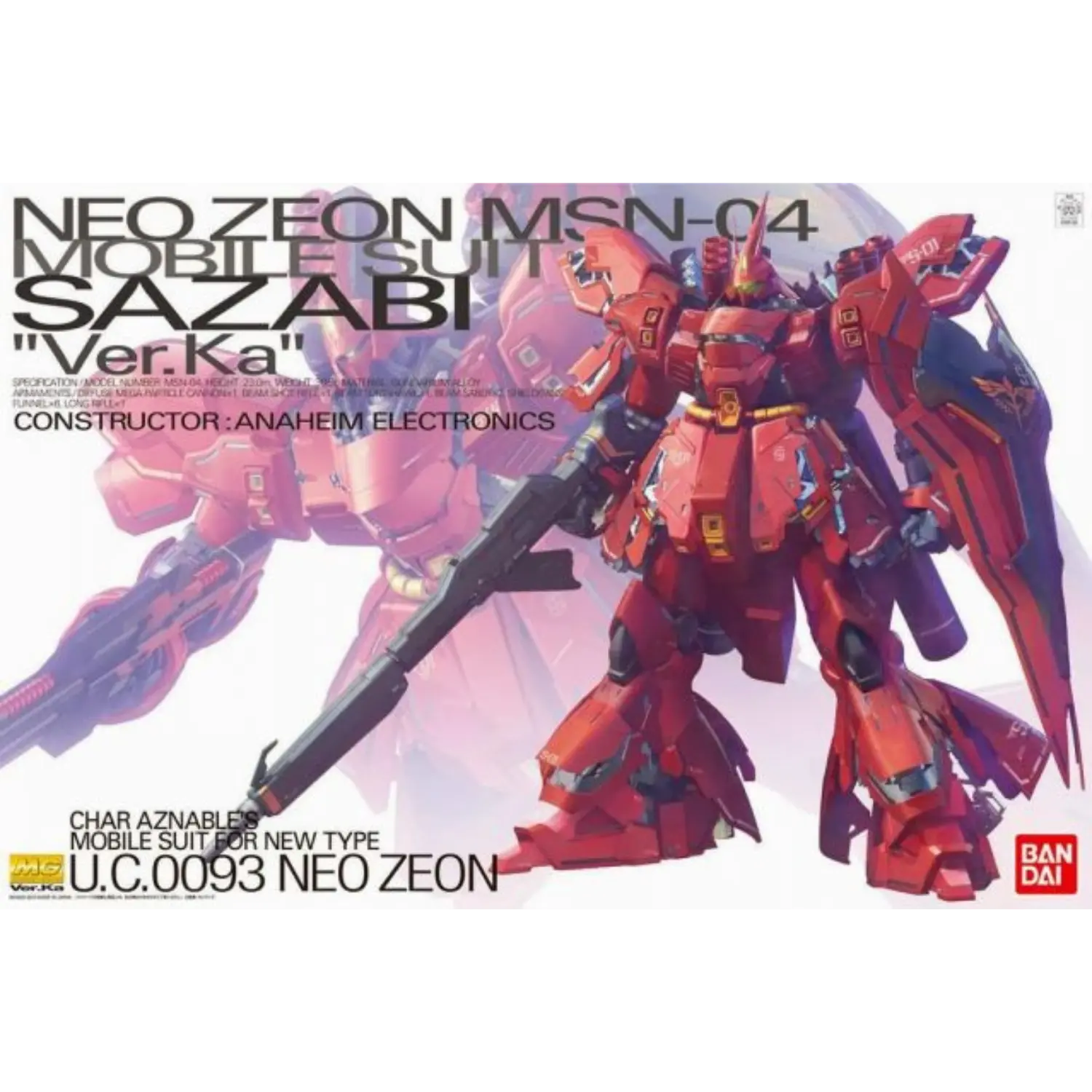 MG 1/100 MSN-04 Sazabi Ver. Ka – Hobby Gundam USA MG 1/100 MSN-04 Sazabi Ver. Ka – Hobby Gundam USA
