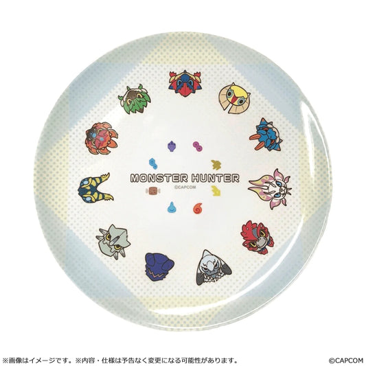 MONSTER HUNTER CHIBI STYLE Melamine Plate: Circle