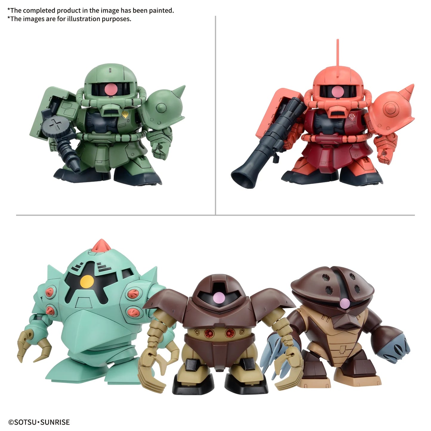 SD BB Principality Of Zeon Mobile Suit Set Model Kit