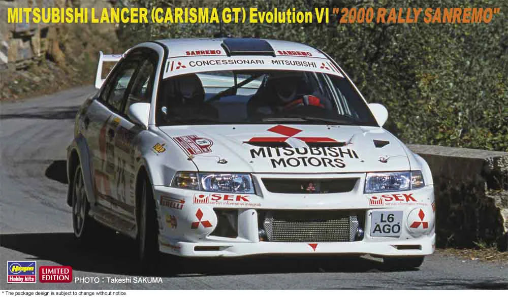 1/24 MITSUBISHI LANCER (CARISMA GT) Evolution VI "2000 RALLY SANREMO"