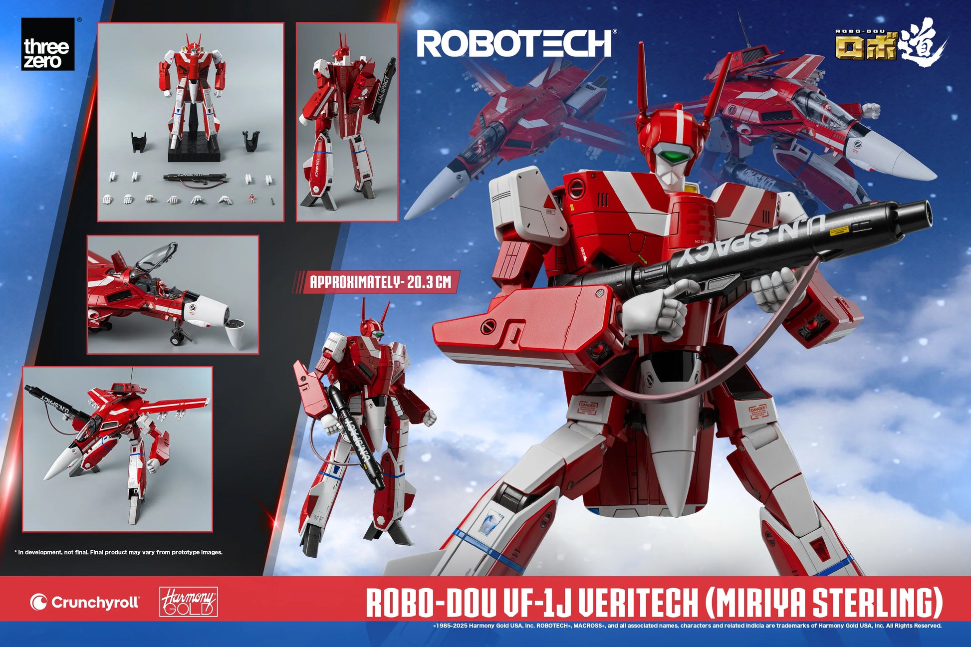 threezero ROBO-DOU VF-1J Veritech (Miriya Sterling) Collectible Figure