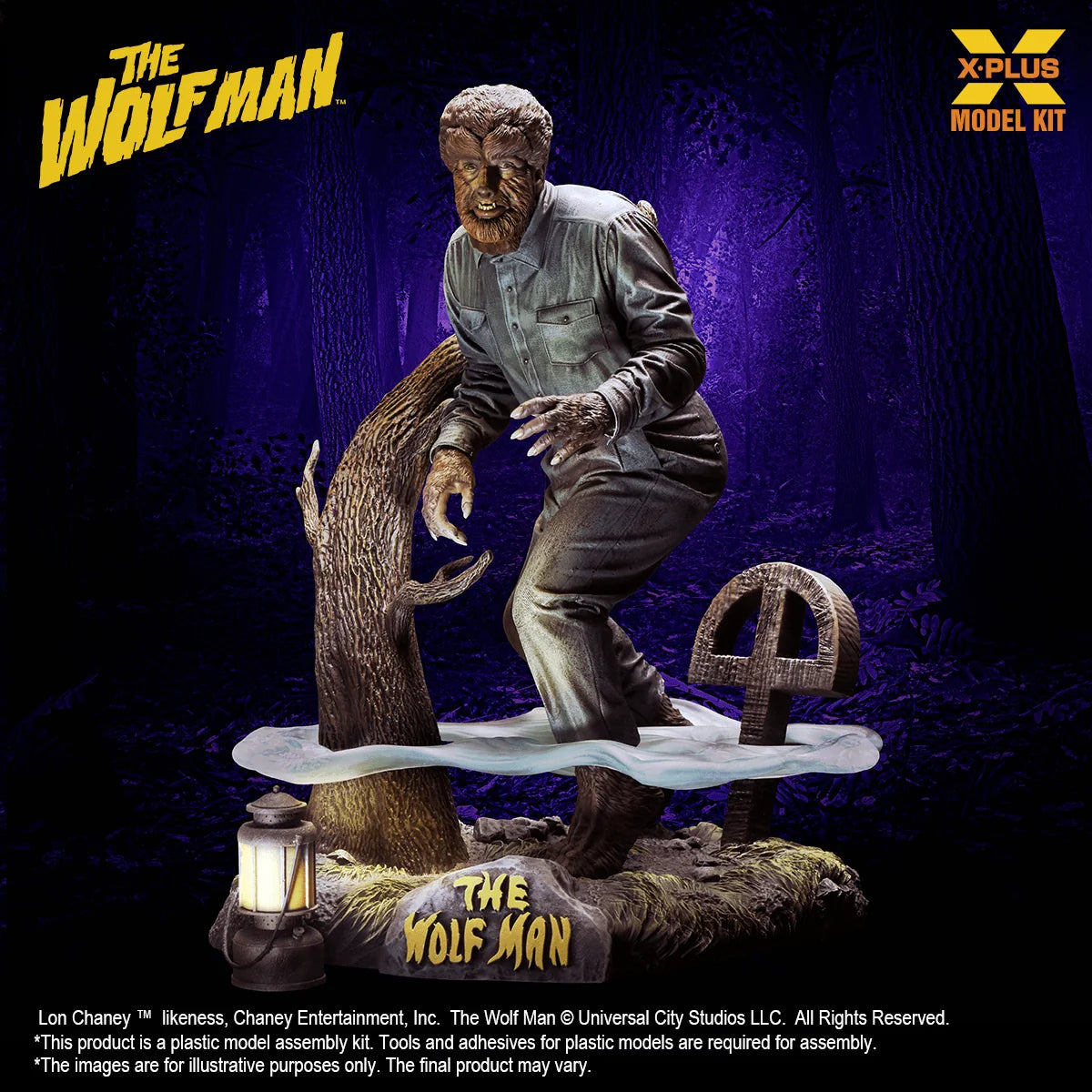 1/8 Scale Lon Chaney Jr. as Wolf Man Plastic Model Kit