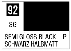 Mr Color Spray - S92 Semi-Gloss Black (Semi-Gloss/Primary) (Box of 6)