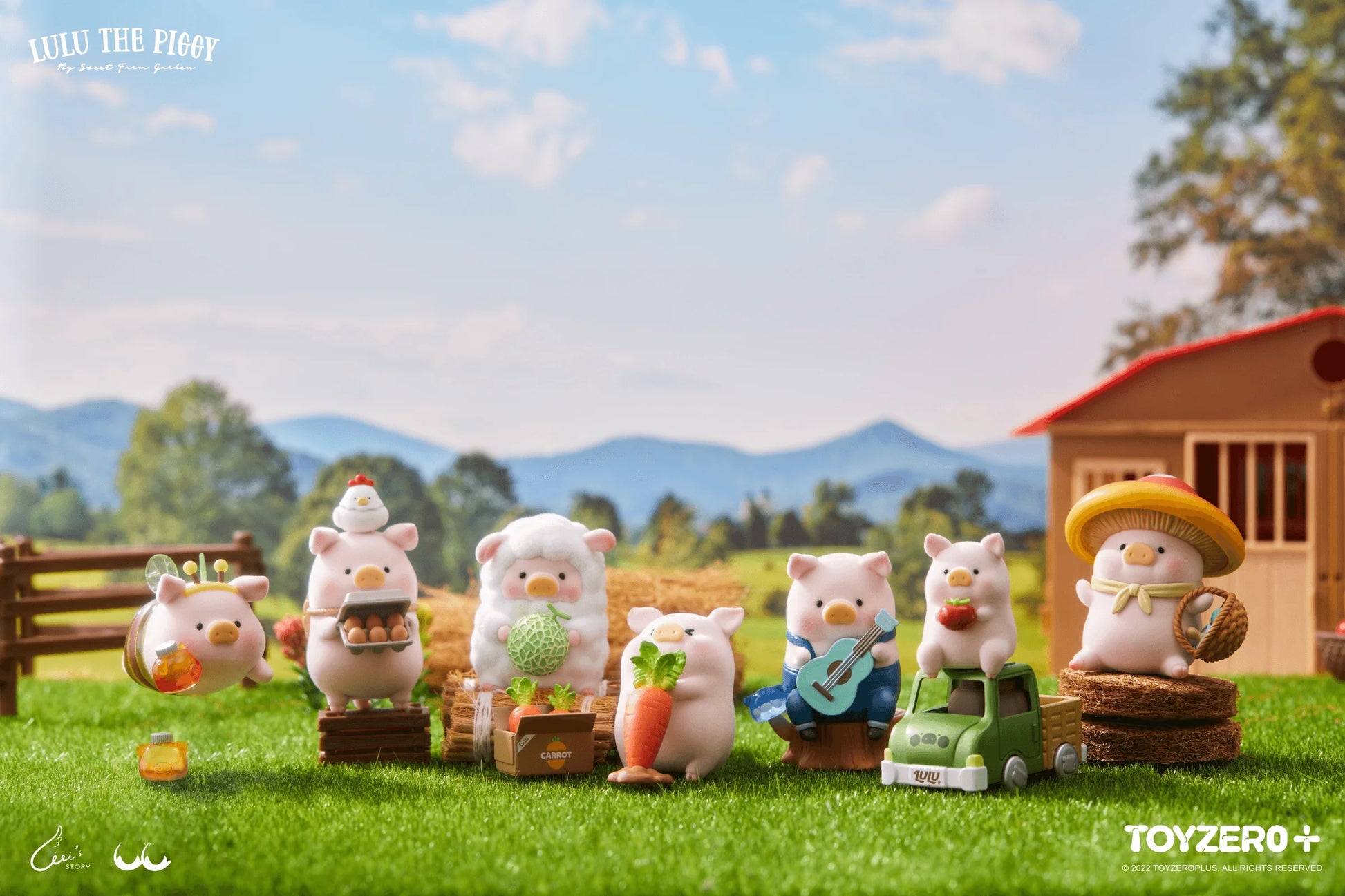 LuLu the Piggy - Farm Garden Series (Box of 6)