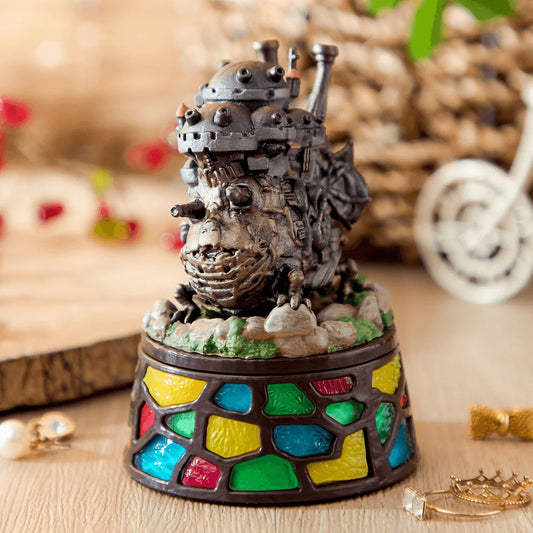 Benelic Howl's Moving Castle Accessory Box with Stained Glass Pedestal