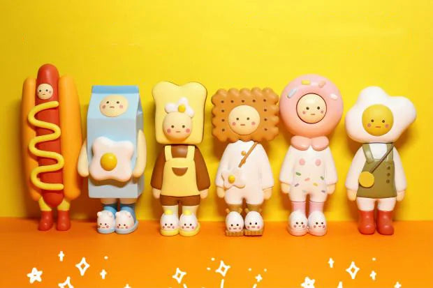 PLUM UOVO Friend Food Series PVC Figure Set (6-Pack)