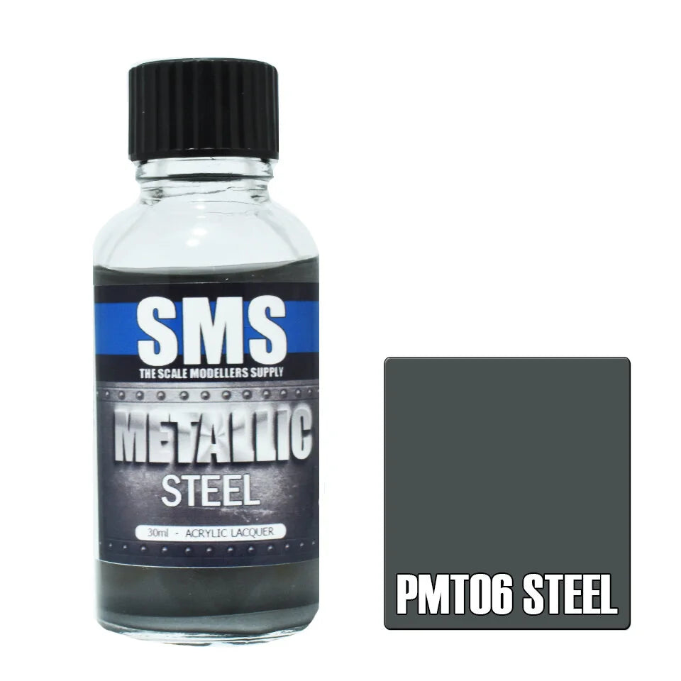 Metallic STEEL 30ml (Box of 6)