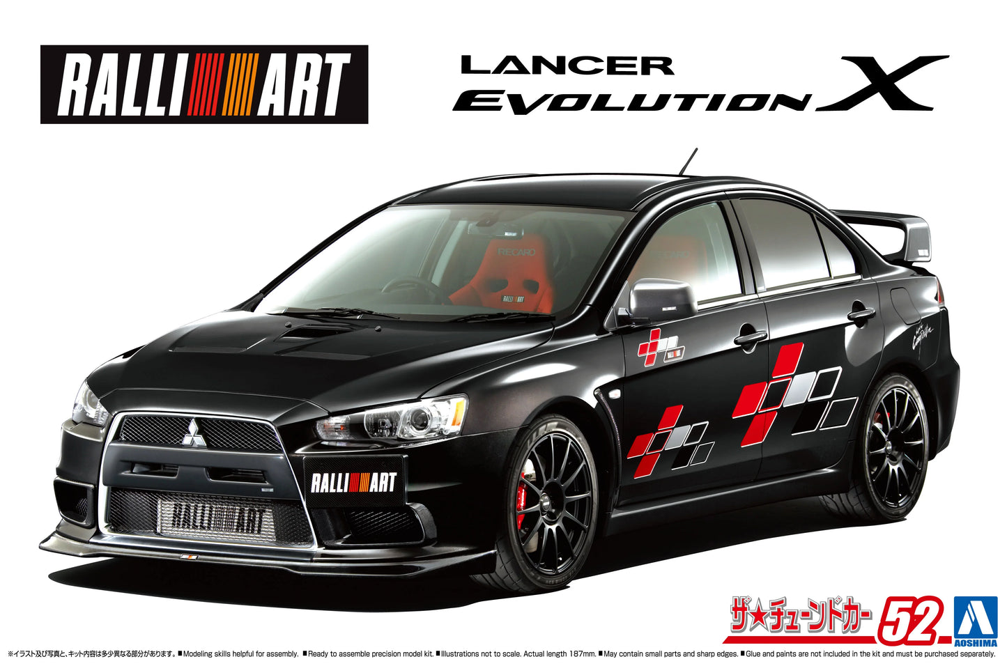 Aoshima 1/24 Ralliart CZ4A Lancer Evolution X '07 Model Kit