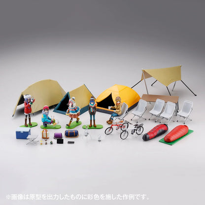 KAIYODO Artpla Yuru-Camp Plastic Model Kit with Camping Gear