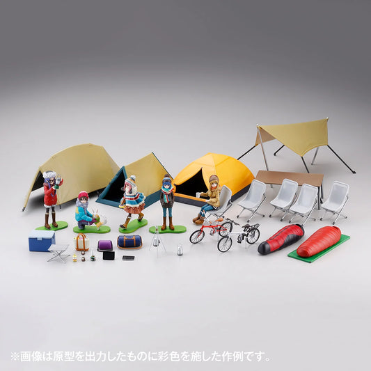 KAIYODO Artpla Yuru-Camp Plastic Model Kit with Camping Gear