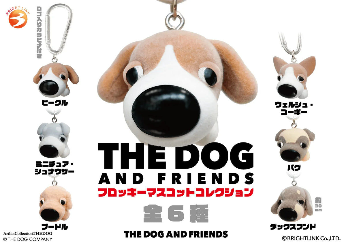 THE DOG AND FRIENDS Flocked Mascot Collection (Box of 12)