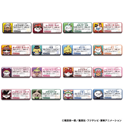 MEGA CAT PROJECT ONE PIECE NyanPieceNyan！Name Metal Badge Collection（Repeat） (Box of 16)