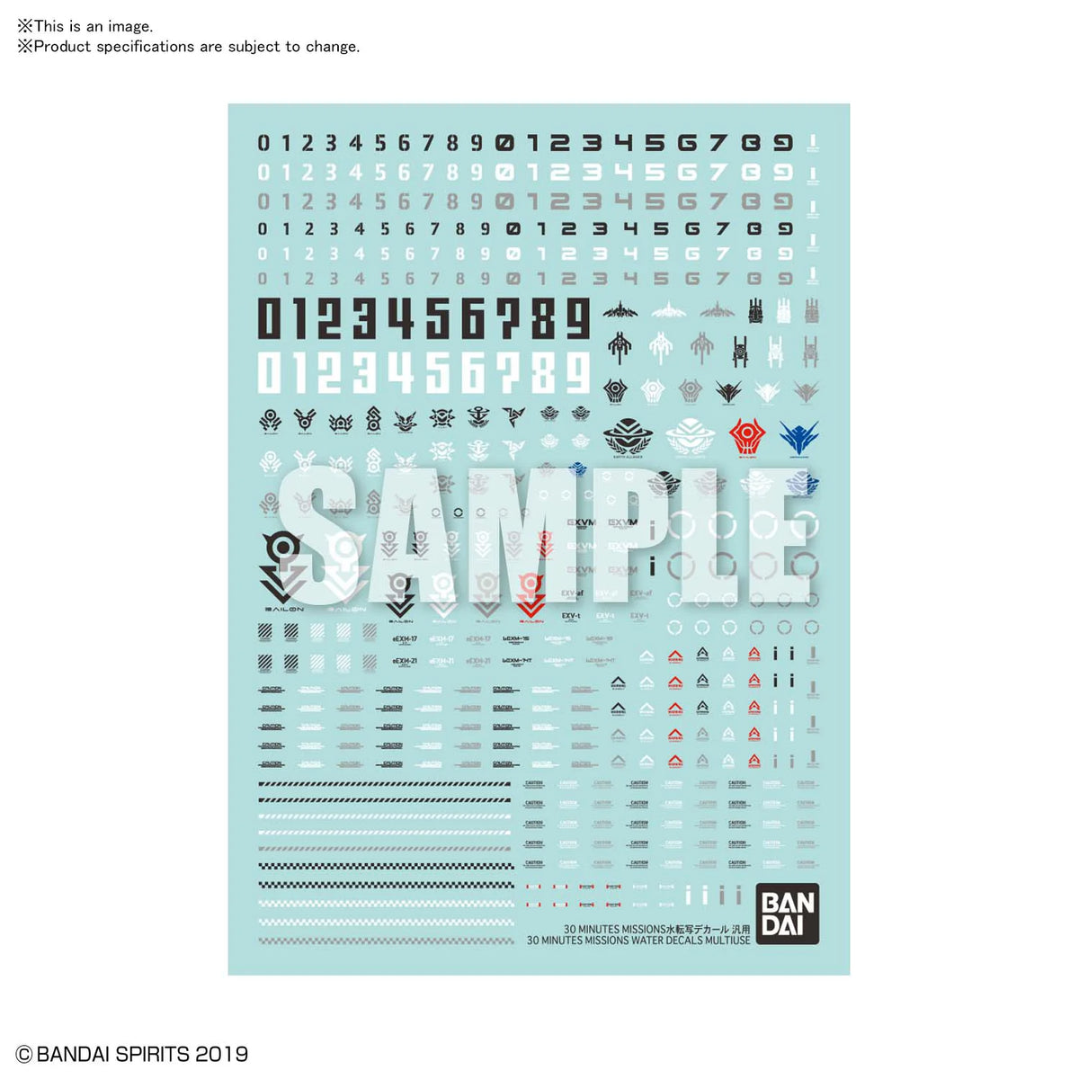 30 MINUTES MISSIONS WATER DECALS MULTIUSE 1 (Box of 6)