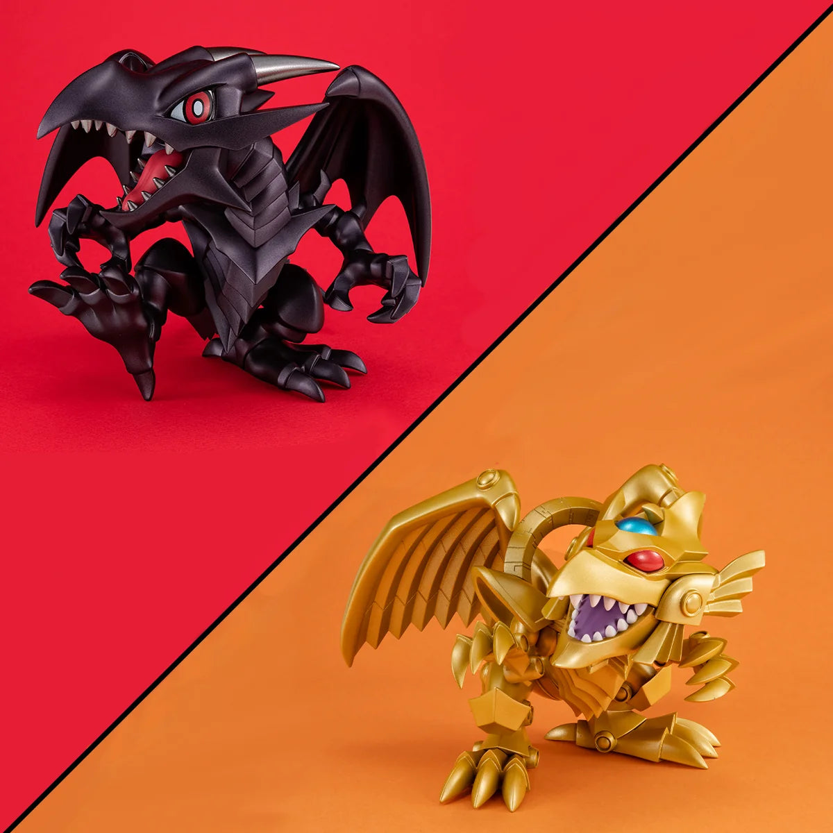 MEGATOON Yu-Gi-Oh! Duel Monsters Red Eyes Black Dragon & Winged Dragon of Ra Set