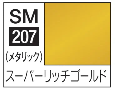 Mr Color Super Metallic - SM207 Super Rich Gold (Box of 6)