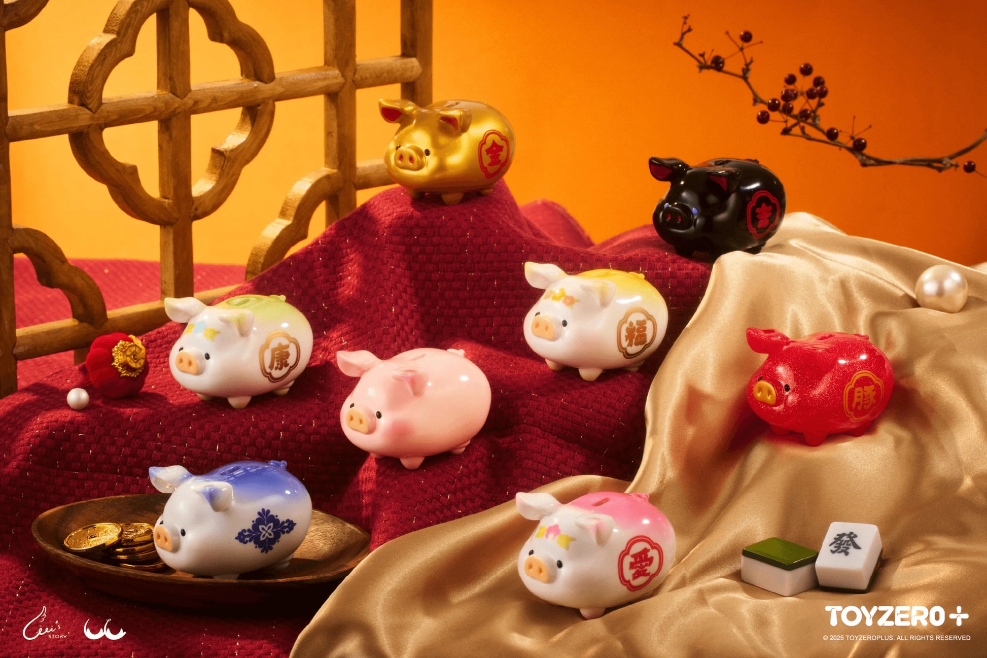 LuLu the Piggy - Lucky Fortune Piggy (Box of 6)