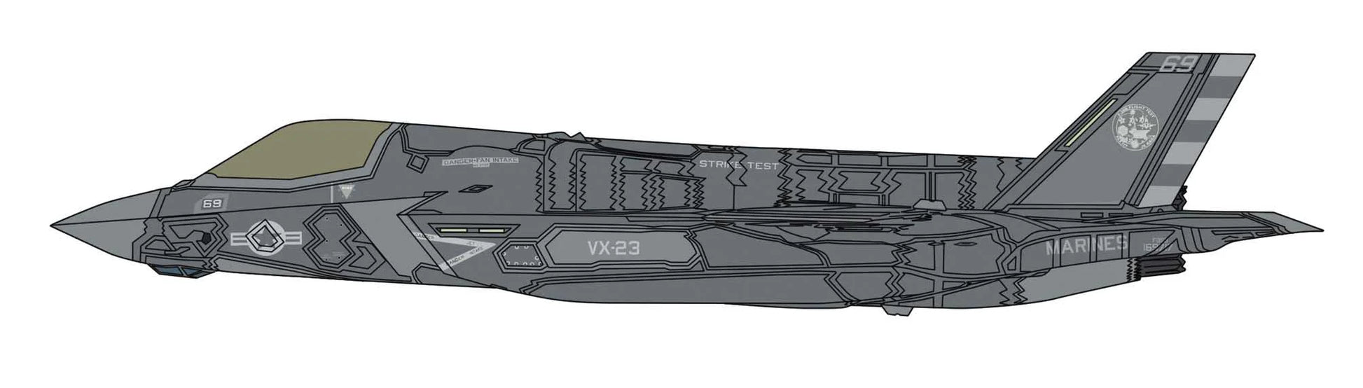 1/72 F-35 LIGHTNING II (B Version) "U.S.NAVY VX-23 Test of taking off and landing on KAGA"
