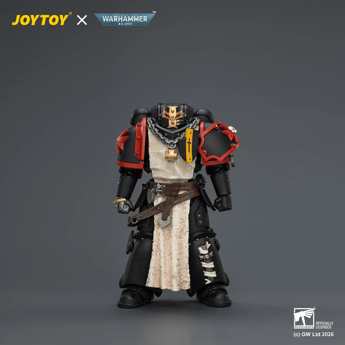 Black Templars Crusader Ancient with Power Sword and Bolt Pistol