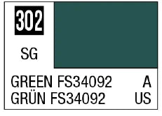 Mr. Color 302 Green FS34092 (Semi-Gloss/Aircraft) (Box of 6)