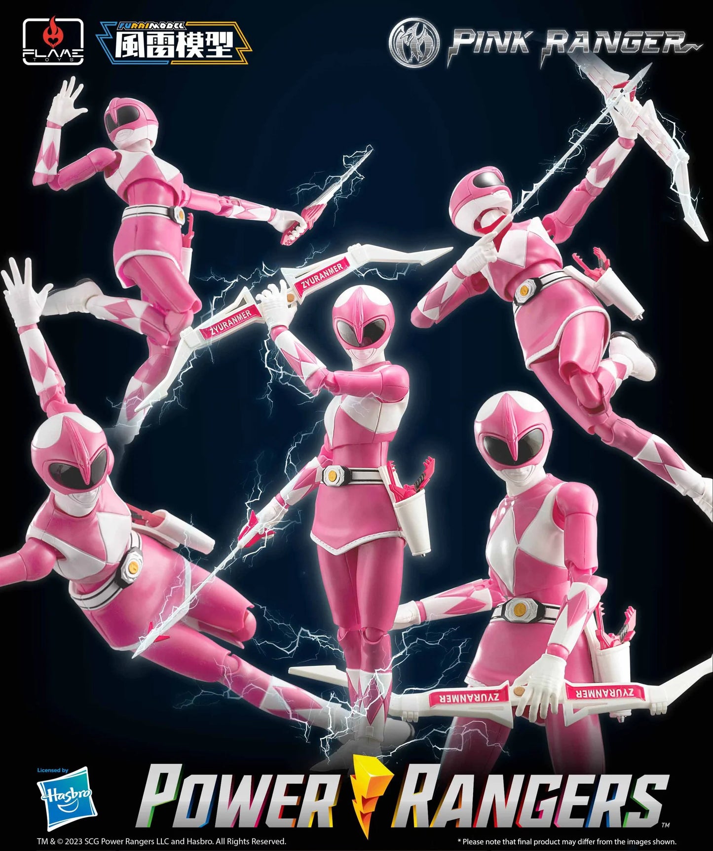Flame Toys Furai Action Pink Ranger Model Kit